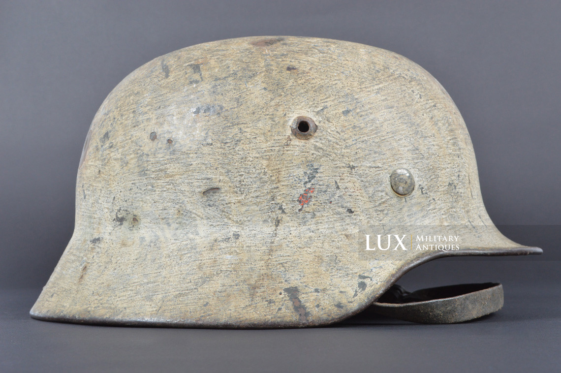 Rare casque M35 Heer camouflé hiver avec impact - photo 10