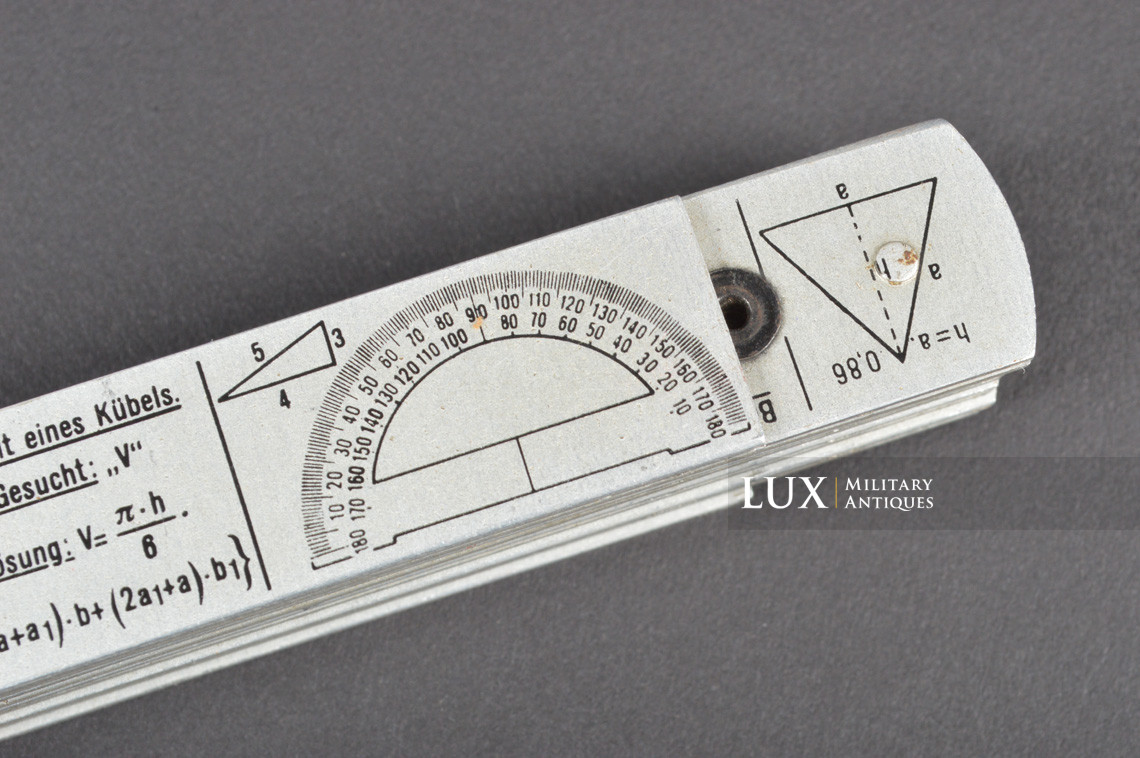 Rare unissued German combat engineer issued 2 meters folding ruler, « Frischhut’s -Pionier - Zweimeter » - photo 12