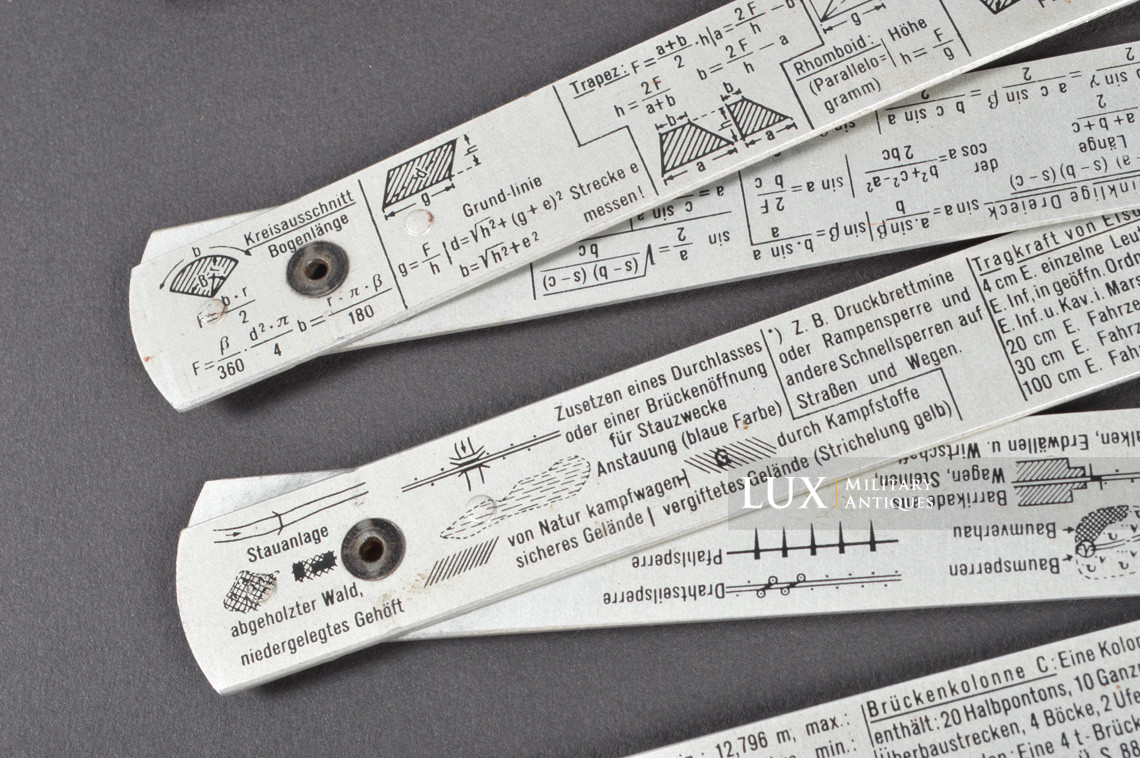 Rare unissued German combat engineer issued 2 meters folding ruler, « Frischhut’s -Pionier - Zweimeter » - photo 23