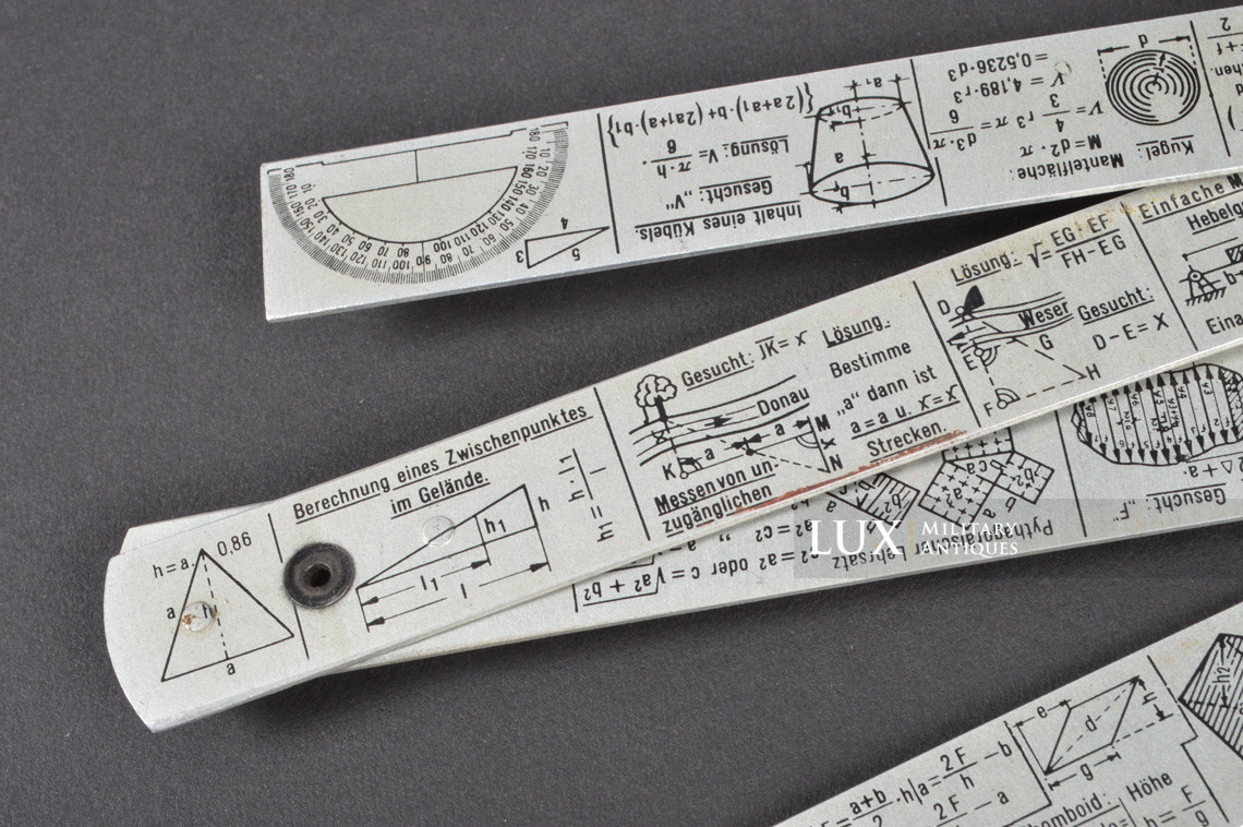 Rare mètre pliant pour pionnier allemand, « Frischhut’s -Pionier - Zweimeter » - photo 24