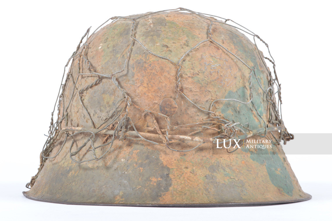 M42 Heer three-tone camouflage chicken wire helmet - photo 12