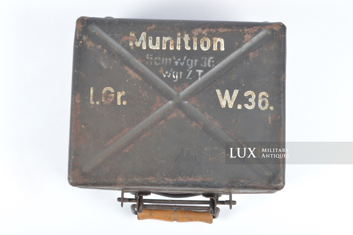 German 5cm mortar ammunitions storage case, « L.Gr.W.36 » - photo 7