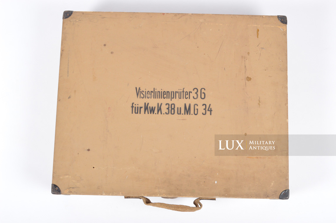 Caisse allemande de vérificateur de ligne de mire « Kw.K.38 u MG34 » - photo 8