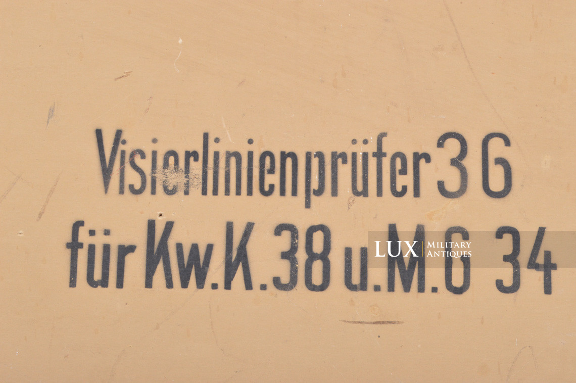Caisse allemande de vérificateur de ligne de mire « Kw.K.38 u MG34 » - photo 9