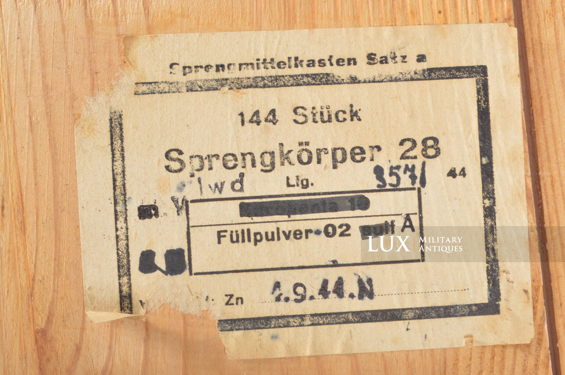 German explosive blocks storage box, « Sprengkörper 28 » - photo 28