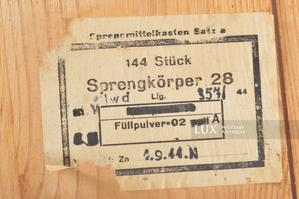 German explosive blocks storage box, « Sprengkörper 28 » - photo 28