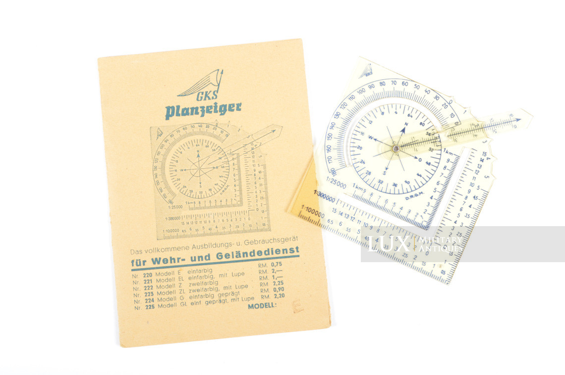 Règle allemande pour cartes « GKS PLANZEIGER», modèle E - photo 4