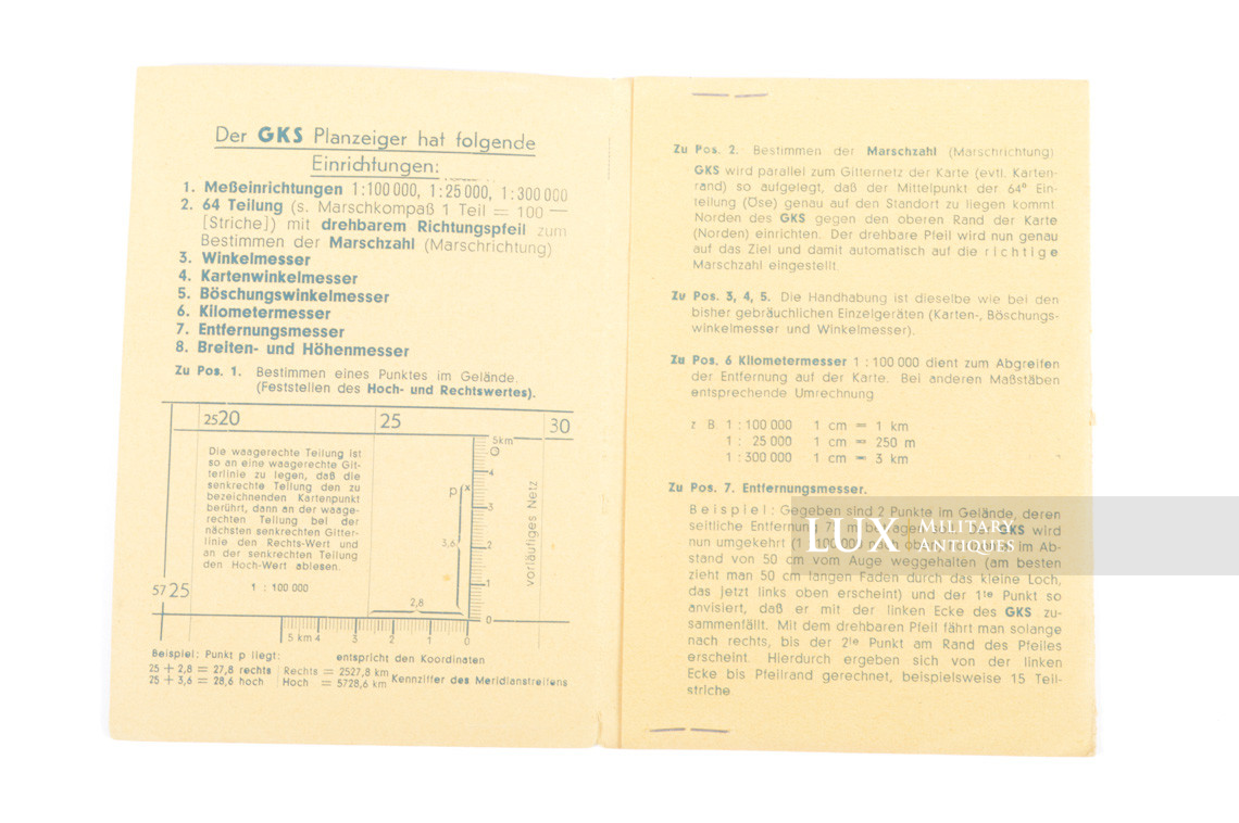 German maps reading instrument « GKS PLANZEIGER », model « E » - photo 8