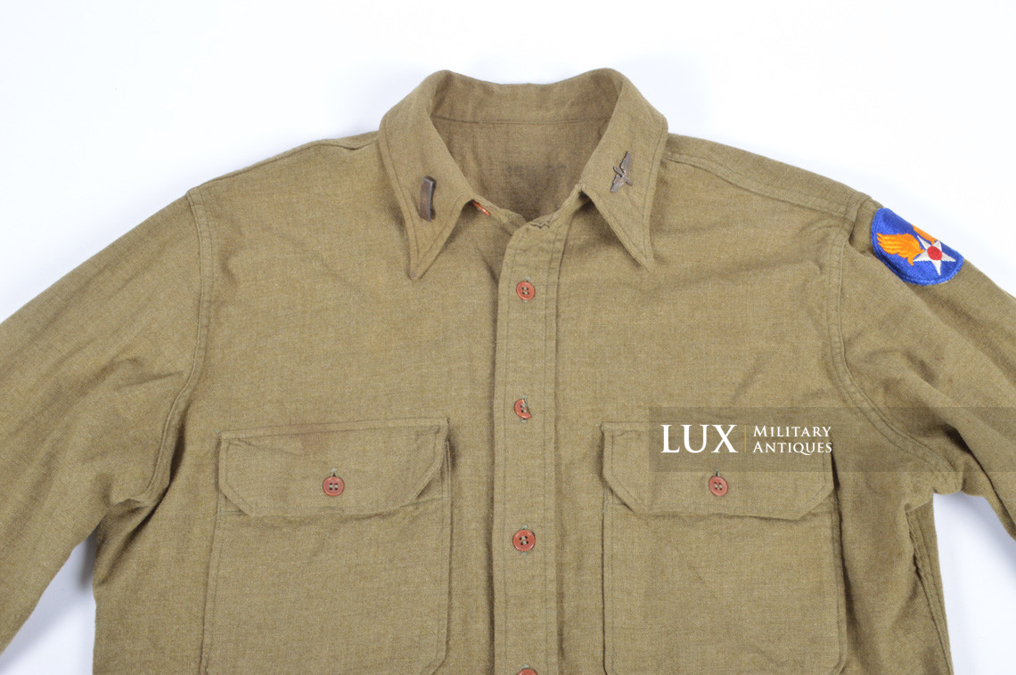 Chemise en laine moutarde, « Lt. USAAF » - photo 8