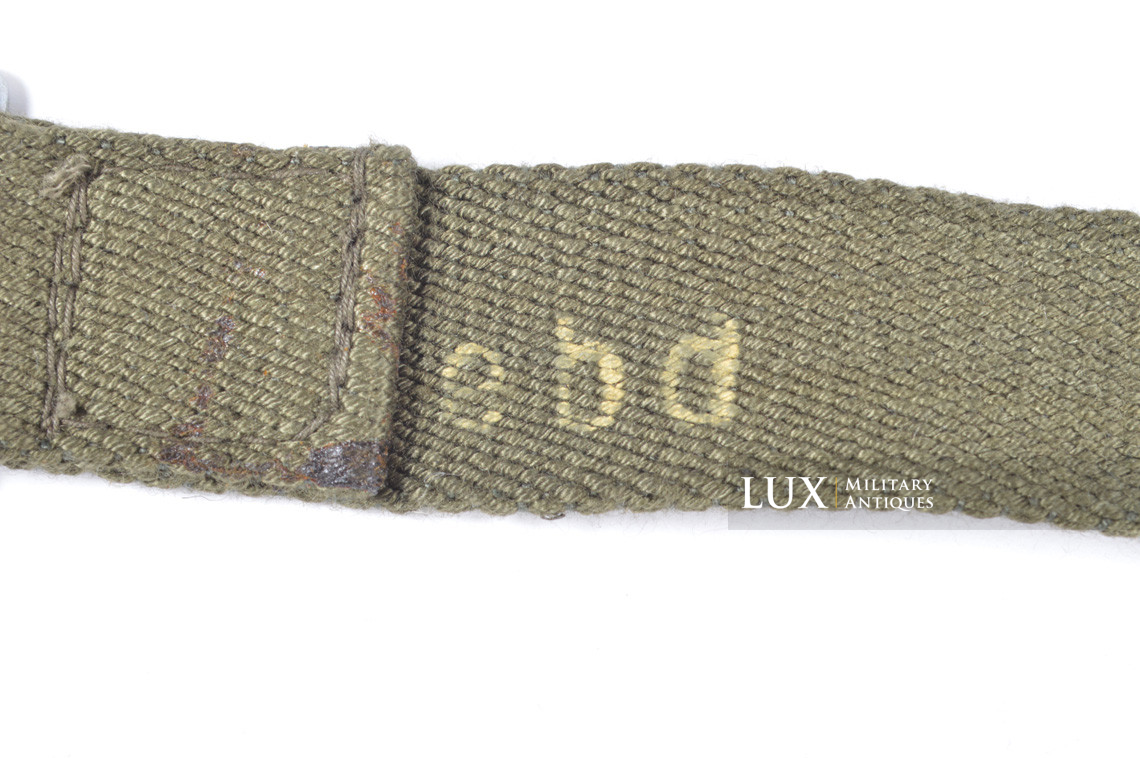 Unissued gasmask canister main shoulder strap, « ebd » - photo 12