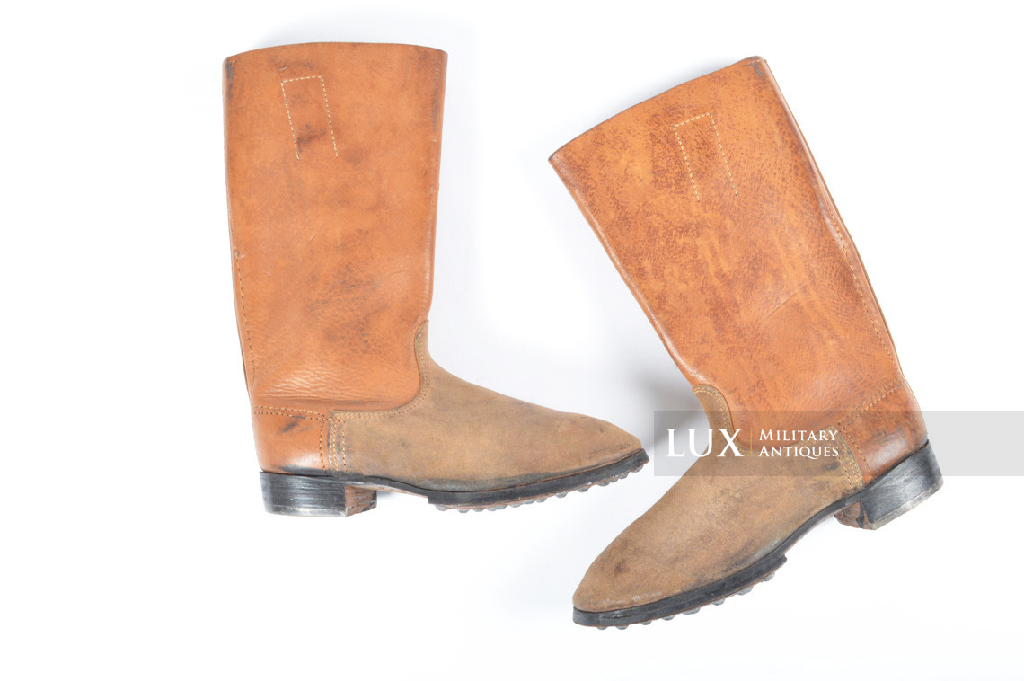 Mid-war Luftwaffe issue brown jackboots, « L.B.A.S. » - photo 4