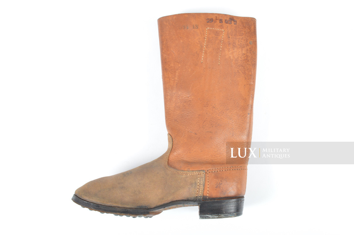 Mid-war Luftwaffe issue brown jackboots, « L.B.A.S. » - photo 12