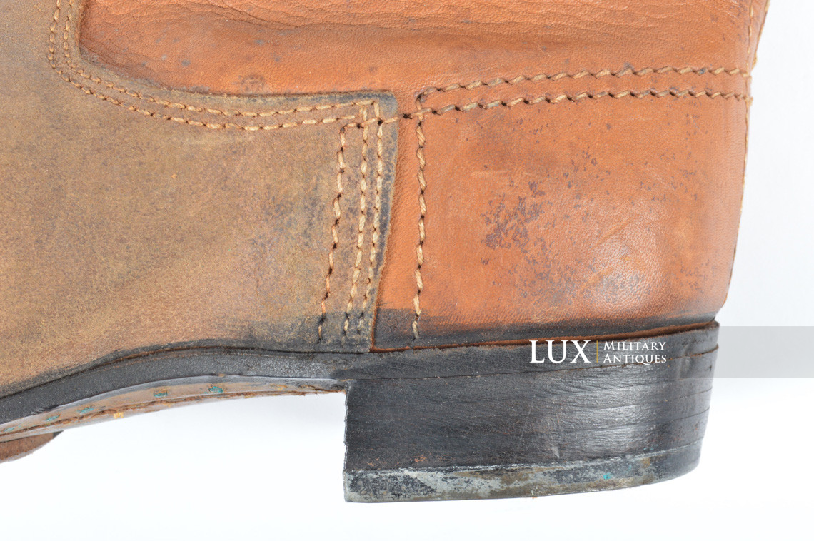 Mid-war Luftwaffe issue brown jackboots, « L.B.A.S. » - photo 13