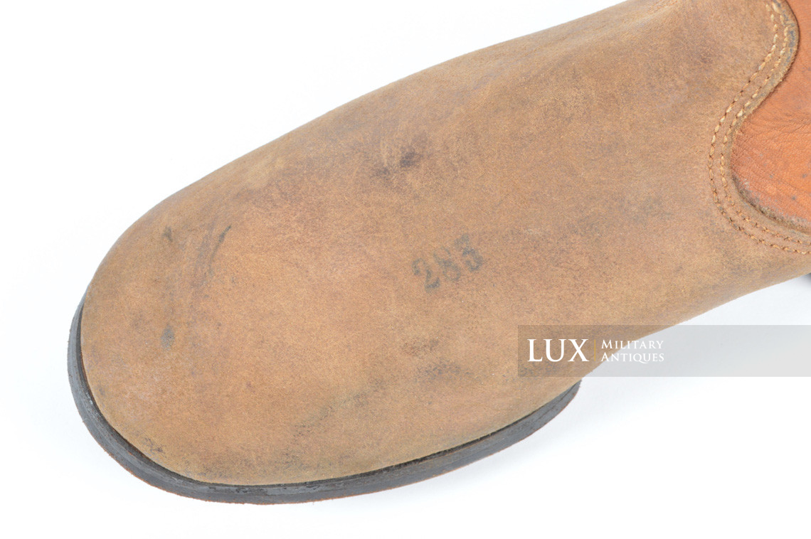 Mid-war Luftwaffe issue brown jackboots, « L.B.A.S. » - photo 16