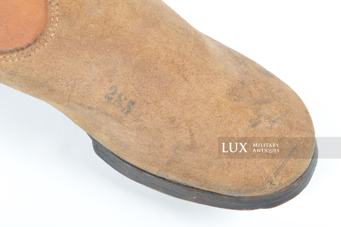 Mid-war Luftwaffe issue brown jackboots, « L.B.A.S. » - photo 33