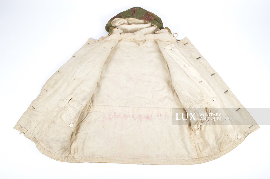 German Heer/Luftwaffe tan/water pattern reversible to white winter camouflage parka - photo 23