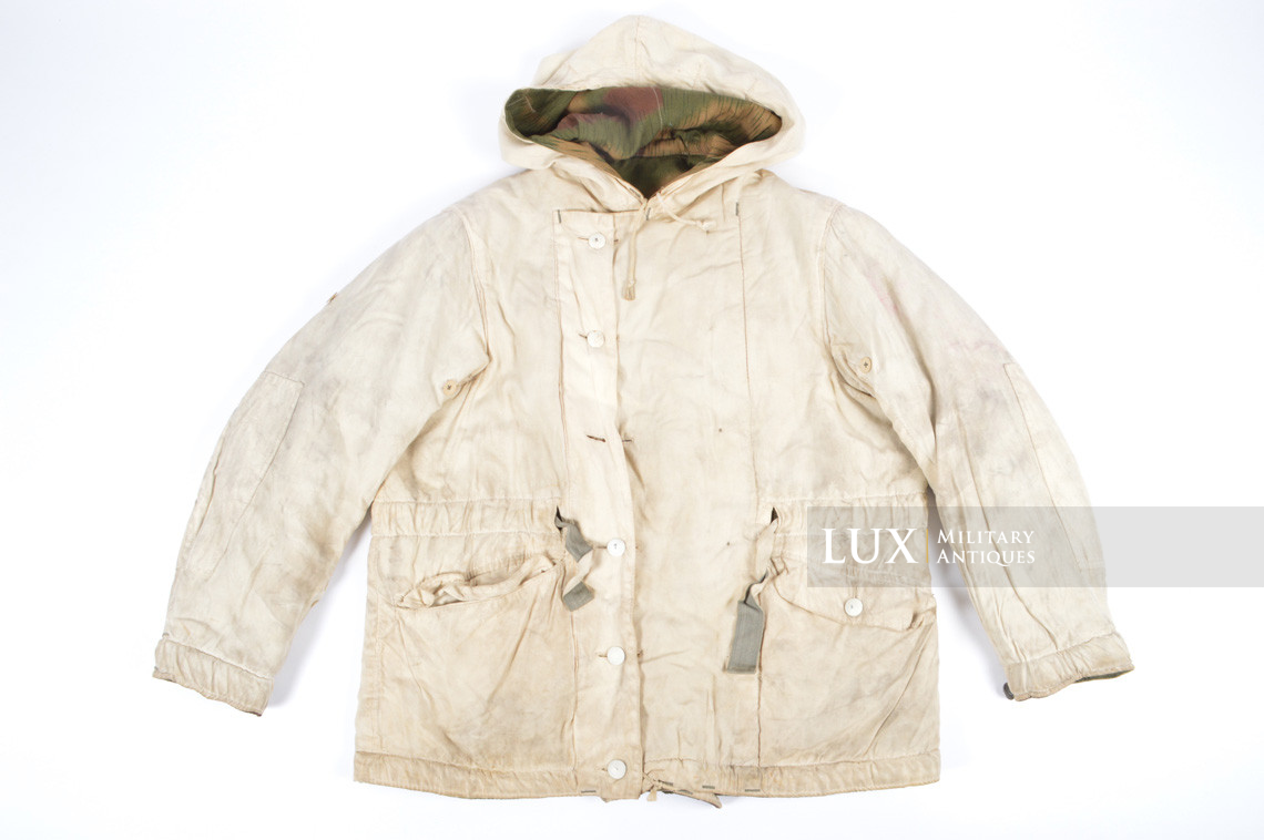 German Heer/Luftwaffe tan/water pattern reversible to white winter camouflage parka - photo 24