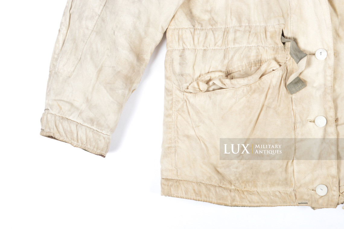 German Heer/Luftwaffe tan/water pattern reversible to white winter camouflage parka - photo 26