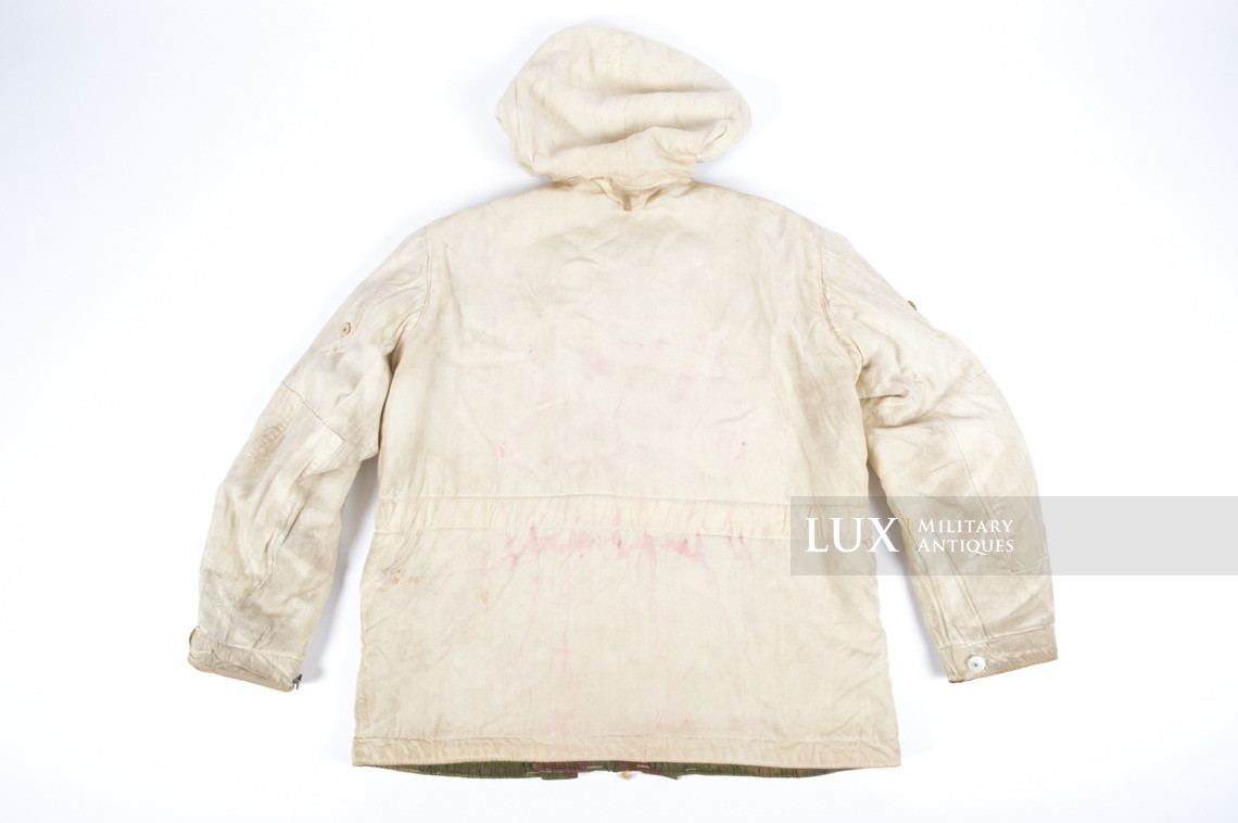 German Heer/Luftwaffe tan/water pattern reversible to white winter camouflage parka - photo 28