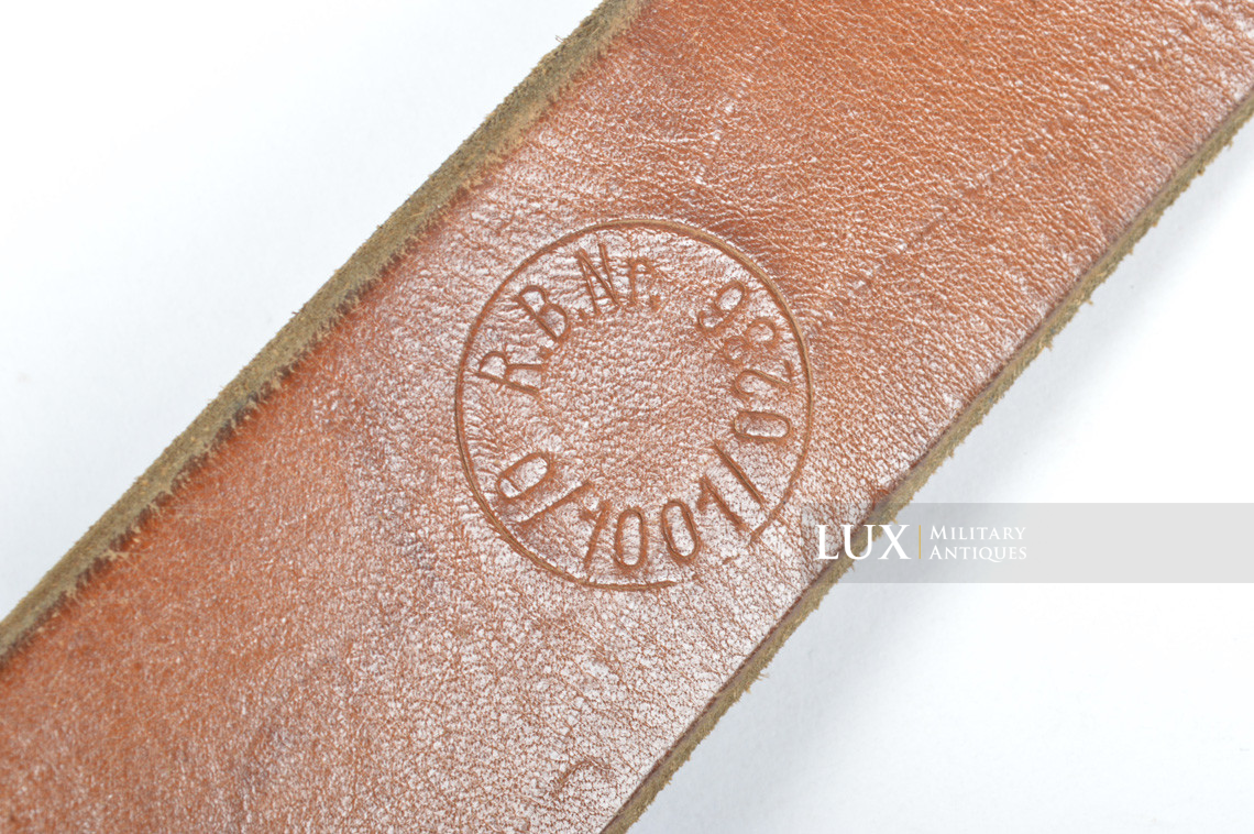 German late-war leather combat y-straps, « R.B.Nr. 0/1001/0286 » - photo 20