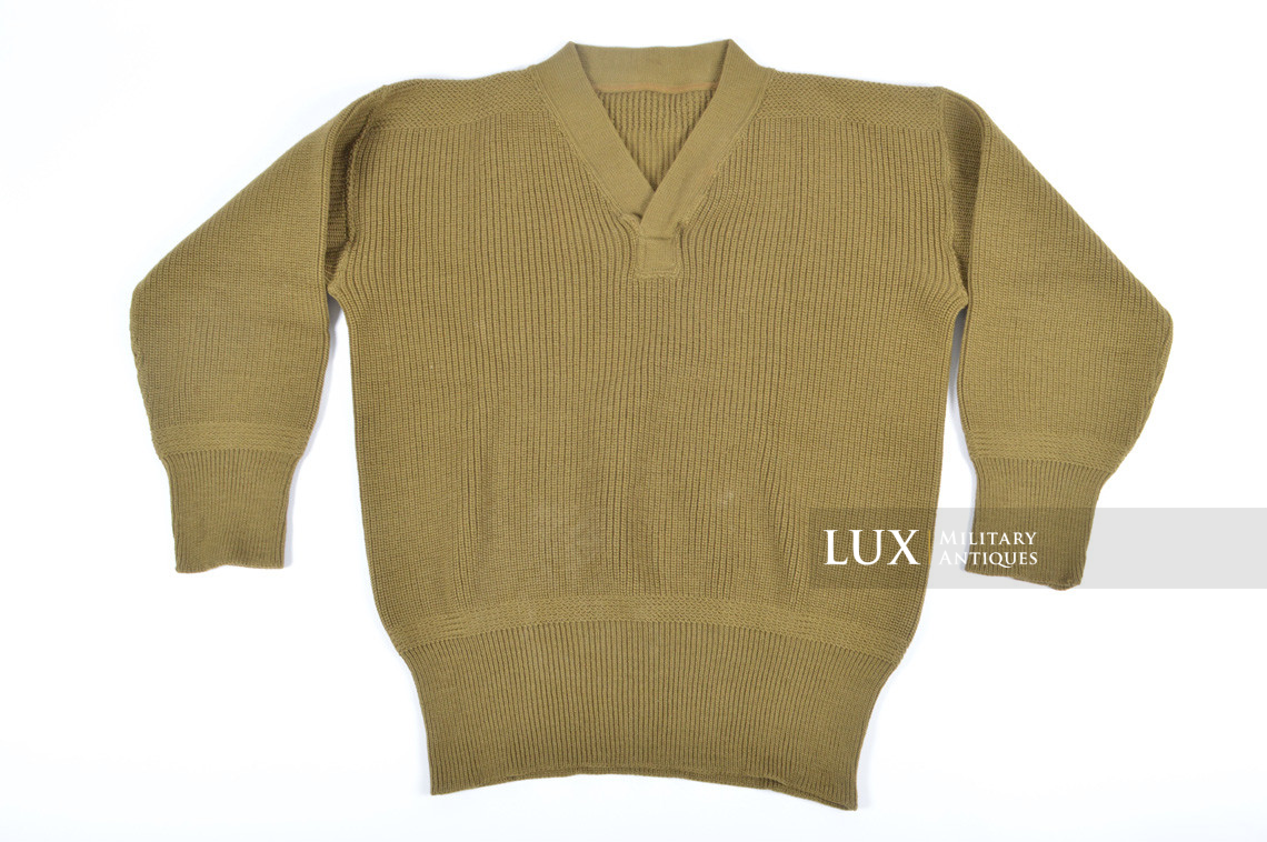 military v neck sweater