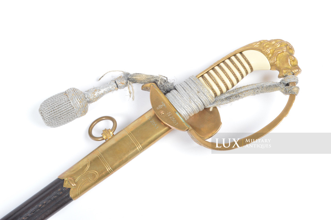 Kriegsmarine officers service sword, « Adolf Braun / Berlin » - photo 12