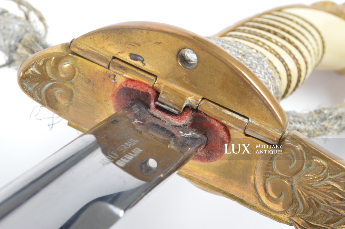 Kriegsmarine officers service sword, « Adolf Braun / Berlin » - photo 33