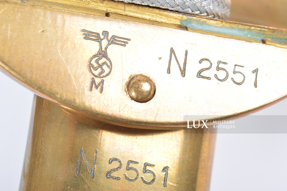 Kriegsmarine officers service sword, « Adolf Braun / Berlin » - photo 37