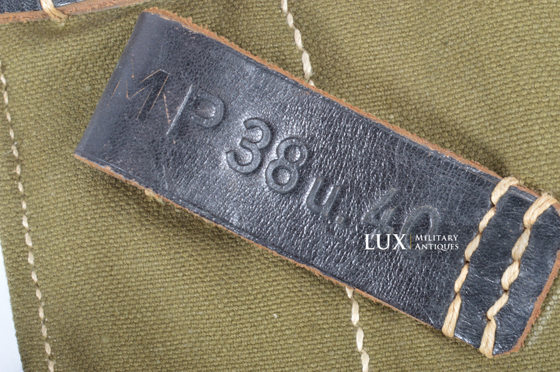 Unissued late-war MP38/40 green pouch, « clg43 » - photo 12