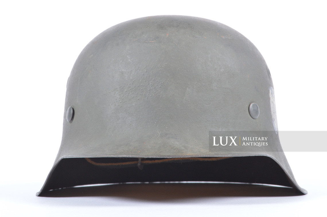Unissued depot M42 single decal Heer German combat helmet, « ckl 64 » - photo 8