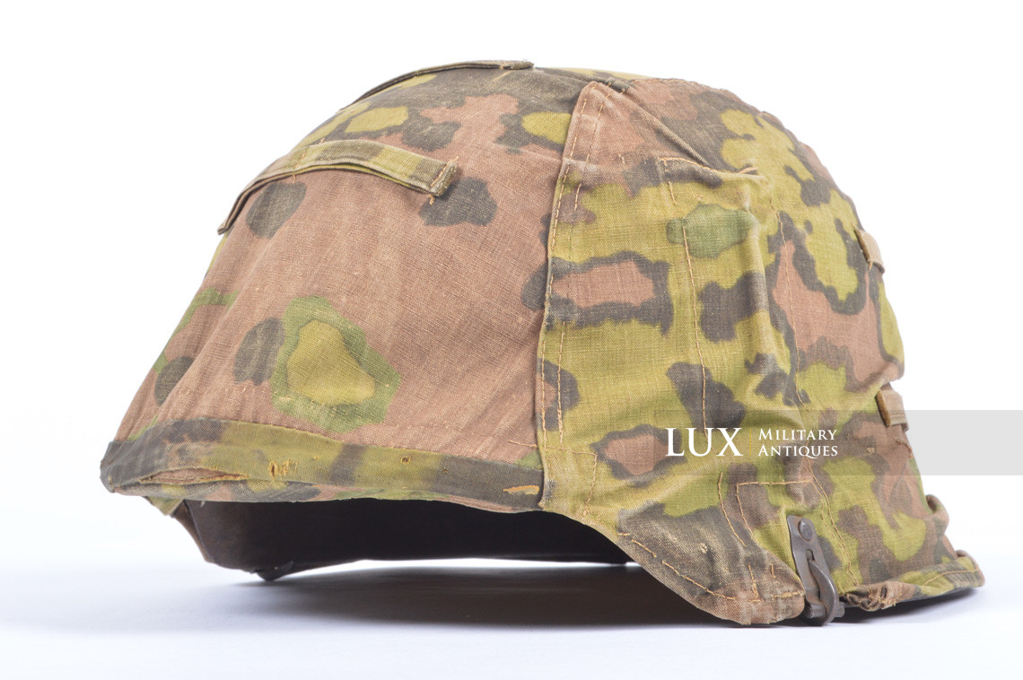 Second pattern Waffen-SS « Oak-Leaf B » camouflage helmet cover, « combat worn » - photo 8