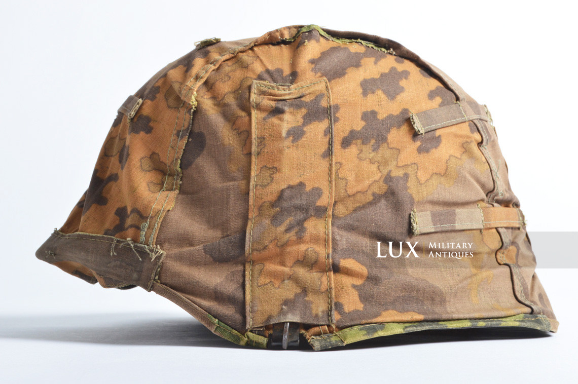 Second pattern Waffen-SS « Oak-Leaf B » camouflage helmet cover, « combat worn » - photo 37
