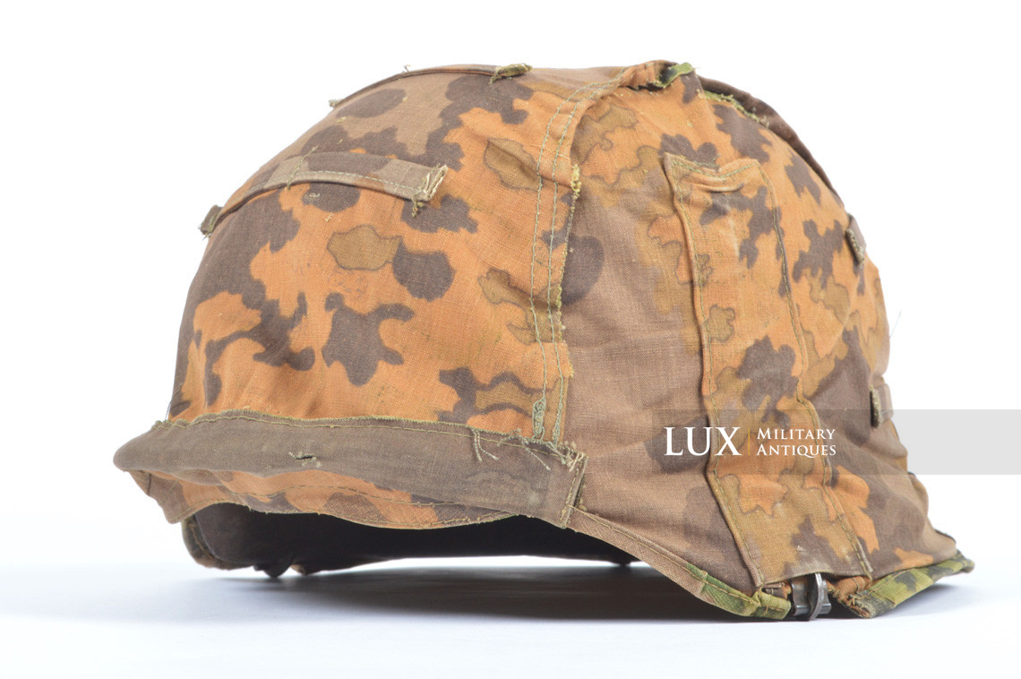 Second pattern Waffen-SS « Oak-Leaf B » camouflage helmet cover, « combat worn » - photo 38