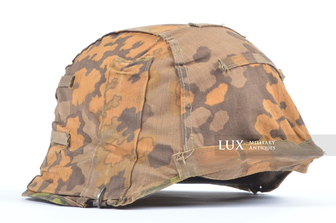 Second pattern Waffen-SS « Oak-Leaf B » camouflage helmet cover, « combat worn » - photo 40