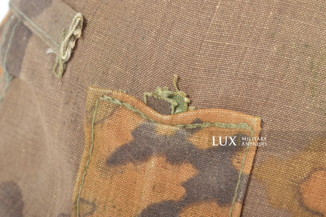 Second pattern Waffen-SS « Oak-Leaf B » camouflage helmet cover, « combat worn » - photo 52