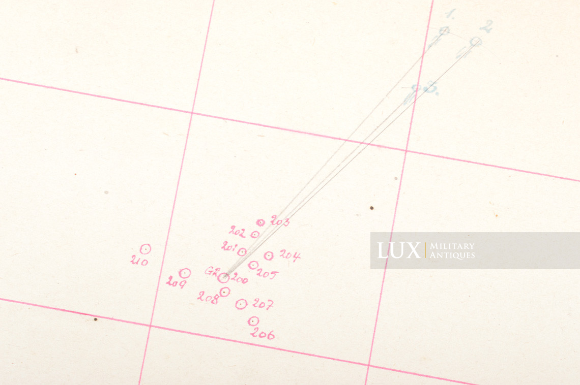 German issued combat map board, « named and unit marked » - photo 20