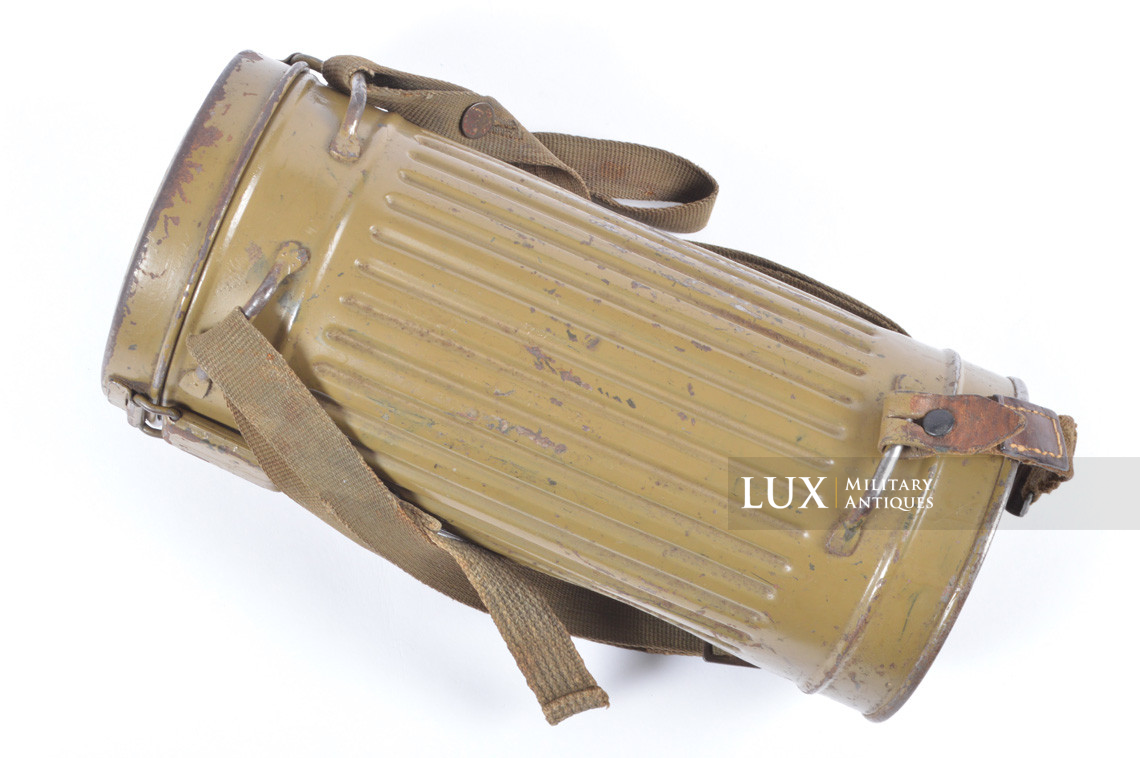 German gas mask canister in olive tropical tan camouflage paint - photo 7