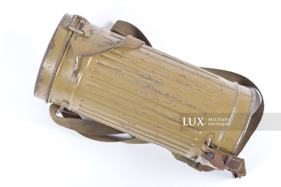 German gas mask canister in olive tropical tan camouflage paint - photo 8