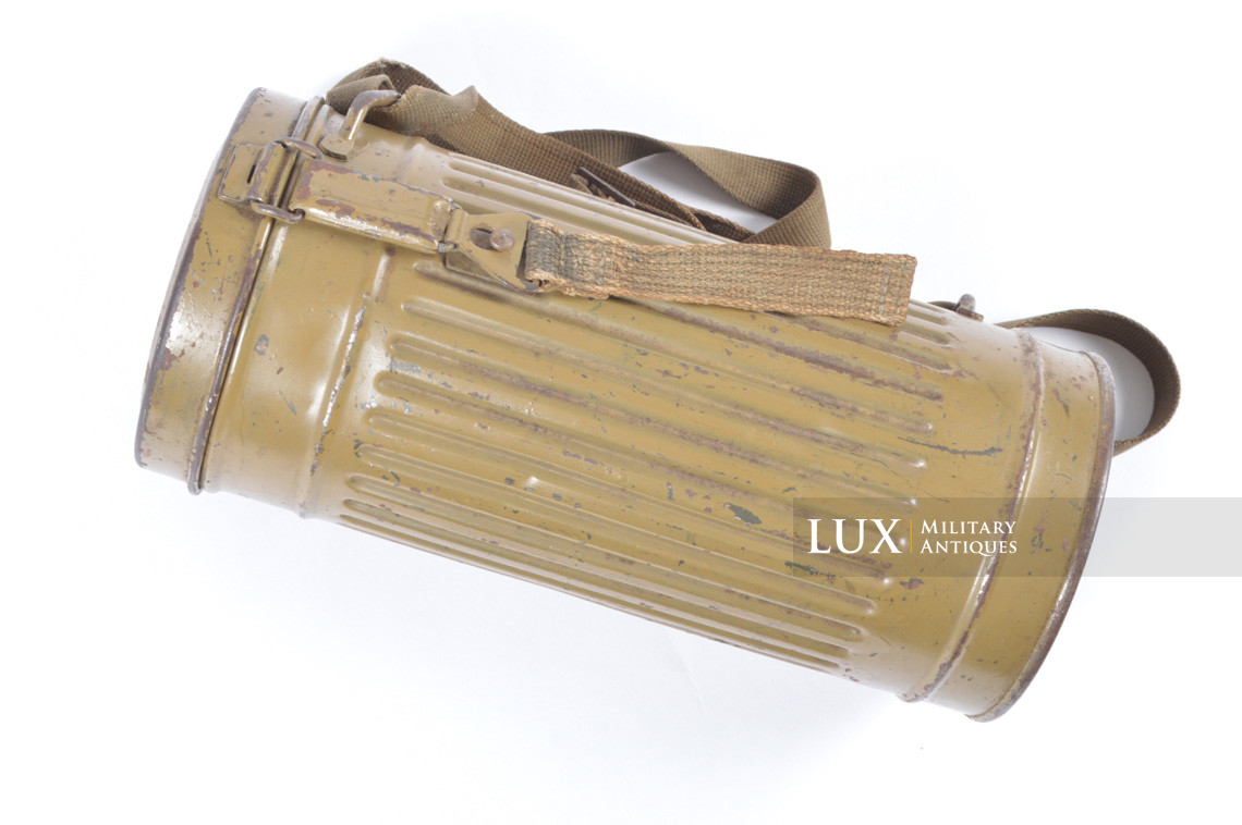 German gas mask canister in olive tropical tan camouflage paint - photo 10