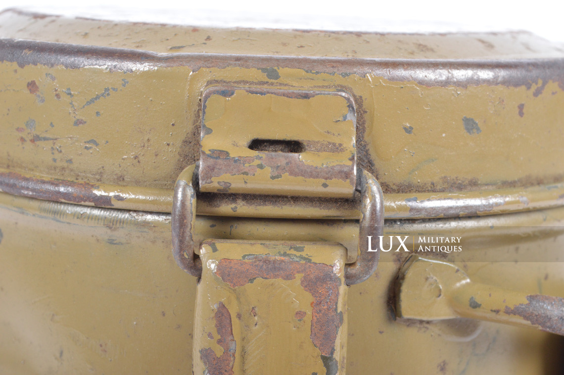 German gas mask canister in olive tropical tan camouflage paint - photo 13