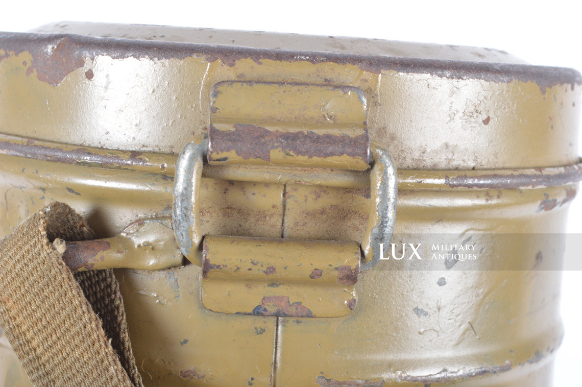German gas mask canister in olive tropical tan camouflage paint - photo 16