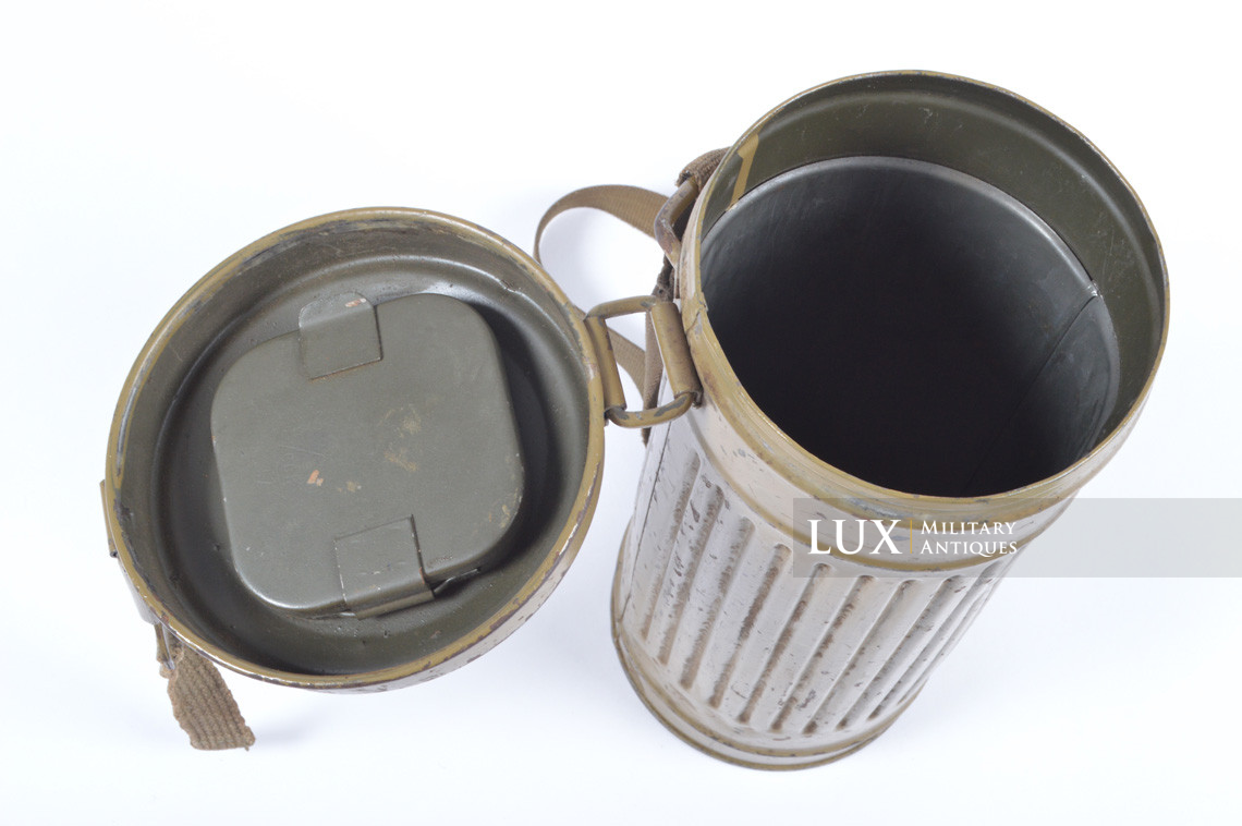 German gas mask canister in olive tropical tan camouflage paint - photo 22