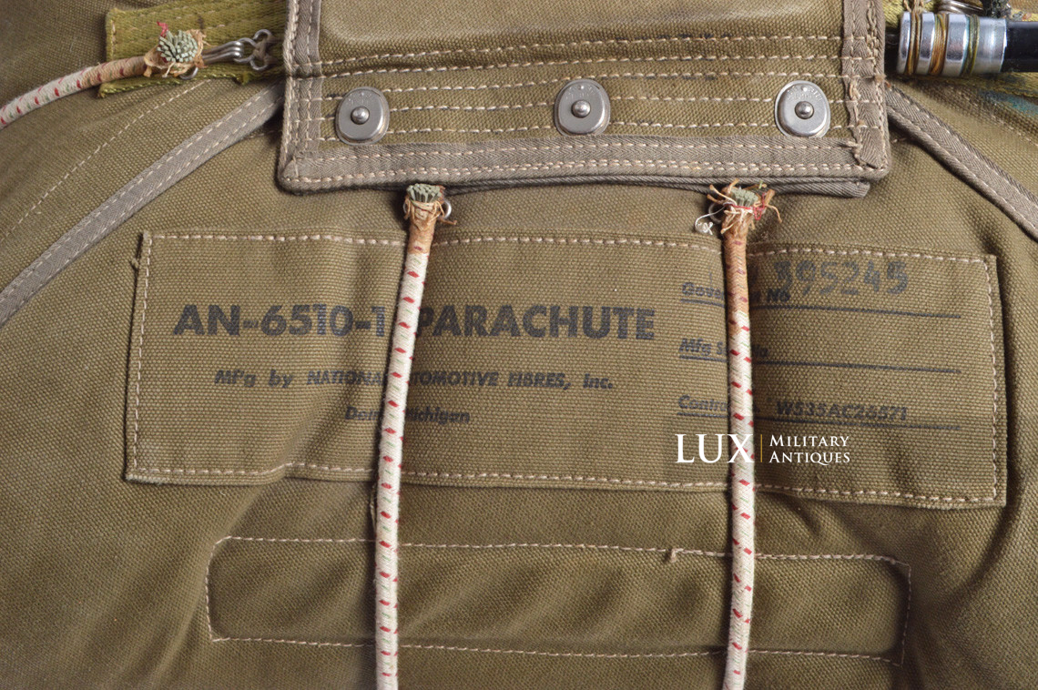 USAAF AN 6510-1 seat pack parachute, dated 1942 - photo 18