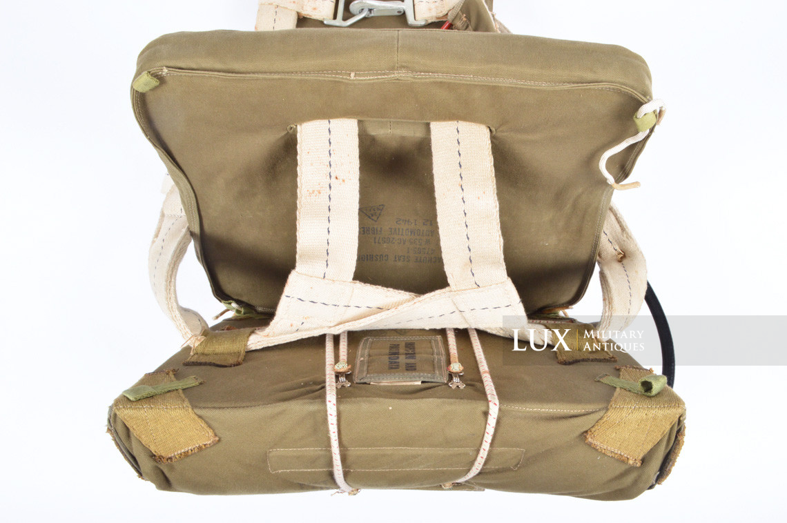 USAAF AN 6510-1 seat pack parachute, dated 1942 - photo 23