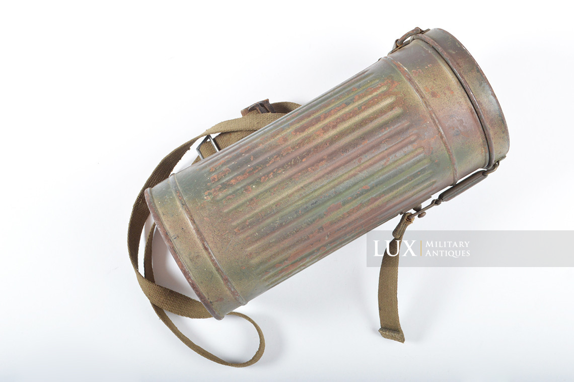 Boîtier de masque anti-gaz allemand camouflé trois tons « Normandie » - photo 4