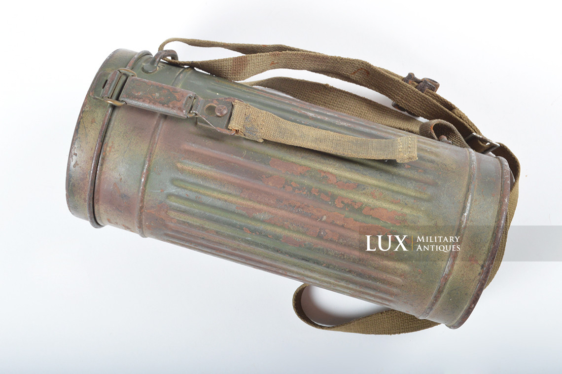 Boîtier de masque anti-gaz allemand camouflé trois tons « Normandie » - photo 13