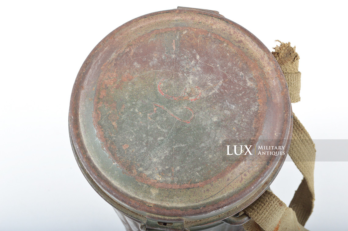 Boîtier de masque anti-gaz allemand camouflé trois tons « Normandie » - photo 14