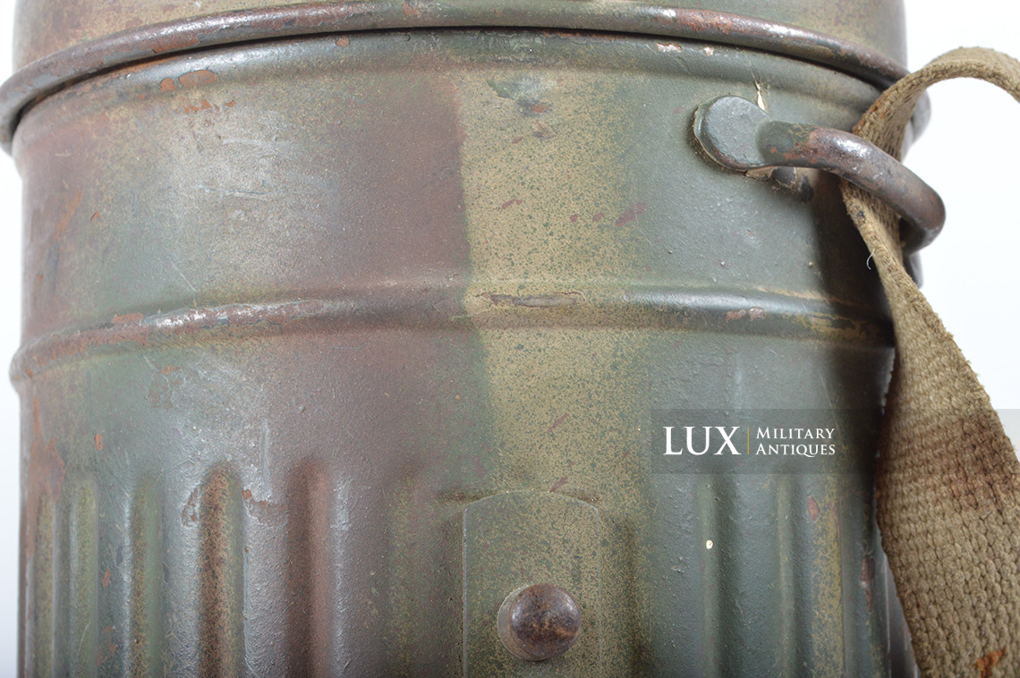 Boîtier de masque anti-gaz allemand camouflé trois tons « Normandie » - photo 17