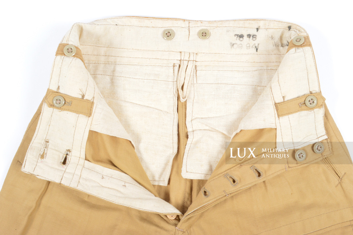 Unissued Luftwaffe tropical service trousers, « RAMCKE » - photo 30