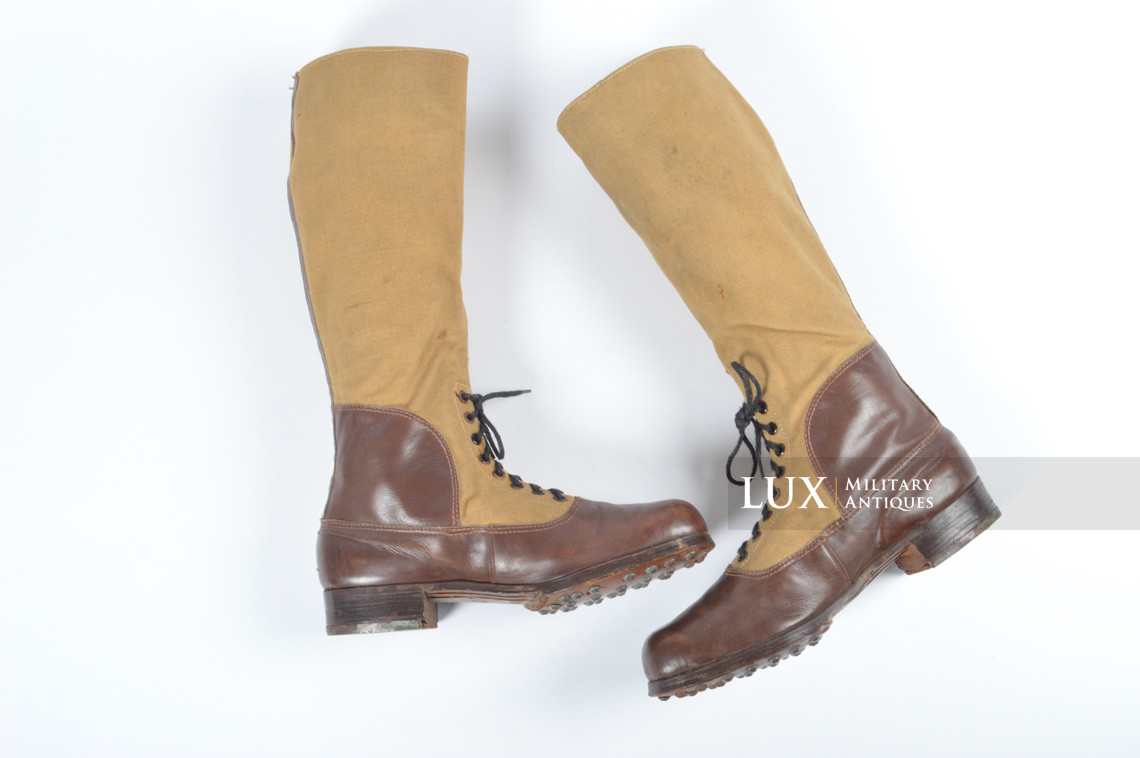 Unissued Luftwaffe tropical service issue high boots, « 1942 » - photo 7
